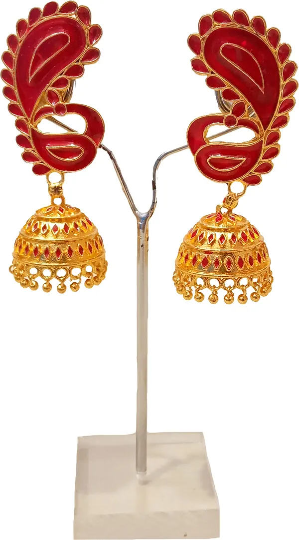Assamese_Traditional_Jhumka_Earring_Copper_Jhumki_Earring_For_Girls_&_Women